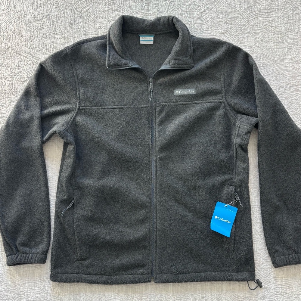 Columbia Gray Lightweight Fleece Jacket